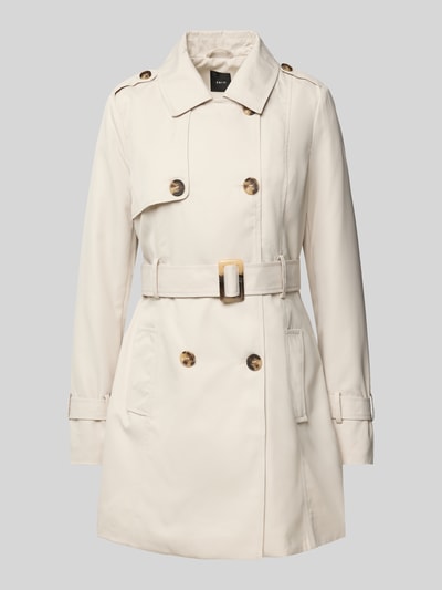 Zero Trenchcoat met tailleriem Zand - 1