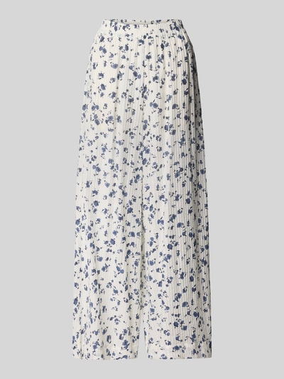 MSCH Copenhagen Wide Leg Stoffhose mit Plisseefalten Modell 'Falisha' Rauchblau 2