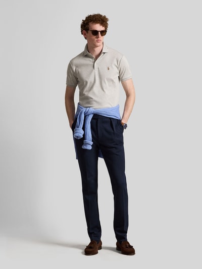 Polo Ralph Lauren regular fit poloshirt van puur katoen Lichtgrijs gemêleerd - 1