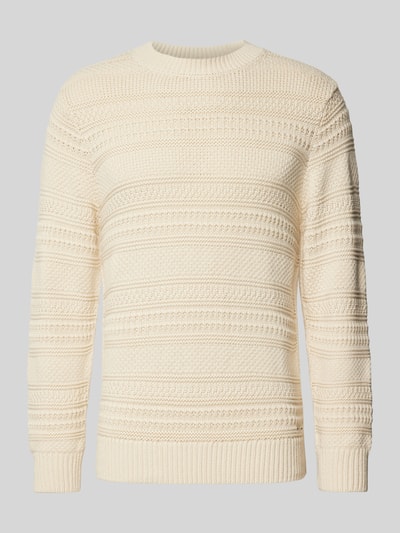 RAGMAN Gebreide pullover met ronde hals Offwhite - 2