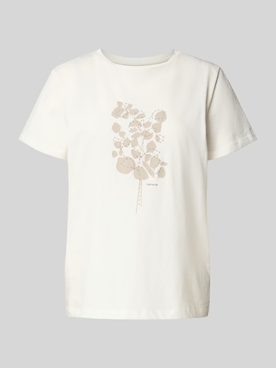 Tom Tailor T-shirt o kroju regular fit z czystej bawełny Biały 2