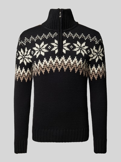 Dale of Norway Gebreide pullover met opstaande kraag Zwart - 2