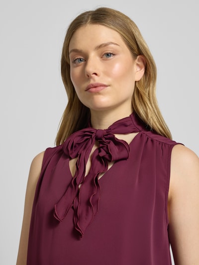 Rinascimento Regular fit blousetop met sierstrik Bordeaux - 3