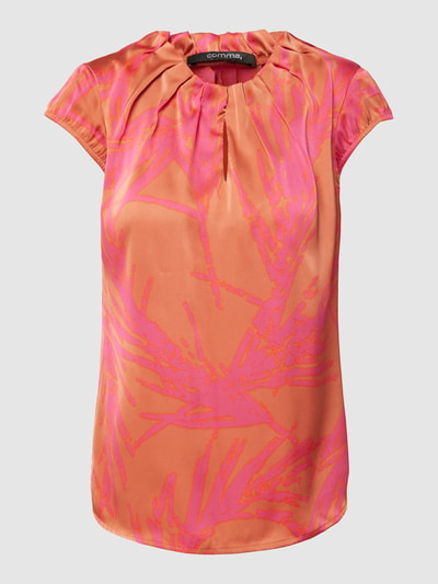 COMMA Blusenshirt mit Allover-Muster Pink 2