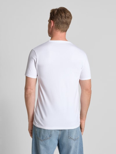 SELECTED HOMME Regular Fit T-Shirt aus Baumwoll-Mix Modell 'NEWPIMA' Weiss 5