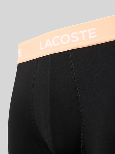 Lacoste Trunks mit elastischem Label-Bund im 5er-Pack Black 2