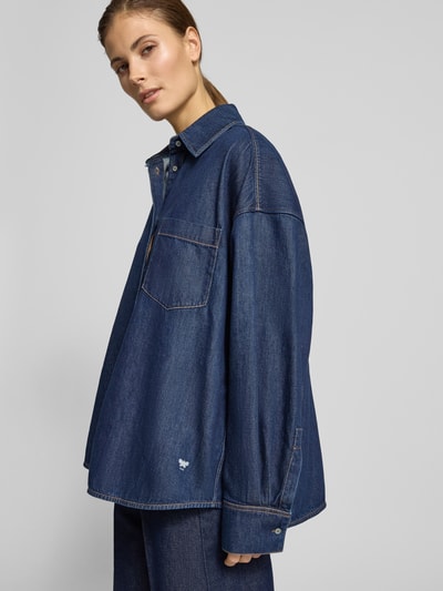 Weekend Max Mara Relaxed fit jeansblouse van puur katoen model 'FOGGIA' Donkerblauw - 3