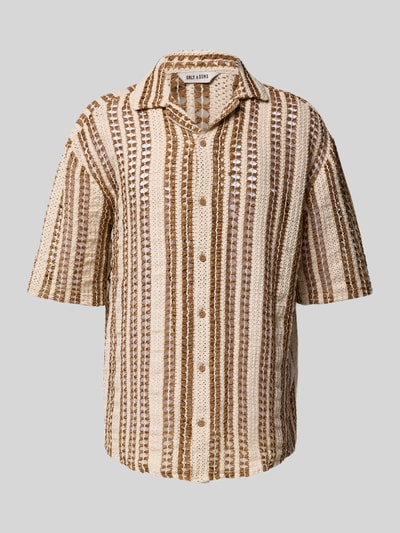 Only & Sons Regular Fit Freizeithemd mit Reverskragen Modell 'DANI' Hellbraun 2