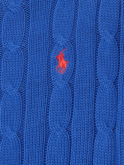 Polo Ralph Lauren Pullover mit Zopfmuster Blau 2