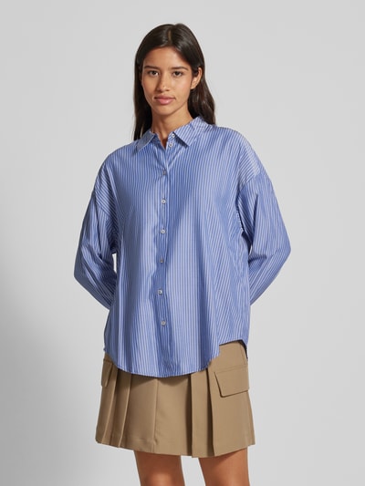 Vero Moda Oversize-Shirt mit langen Ärmeln Modell 'NORA' Dunkelblau 4