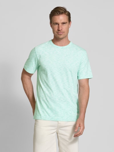 Tom Tailor Regular fit T-shirt van puur katoen Lichtturquoise - 4
