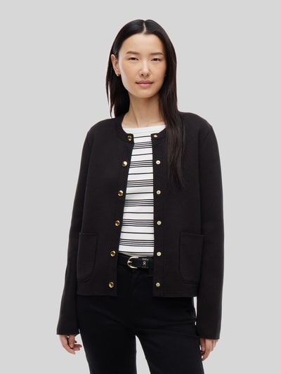 Tommy Hilfiger Regular Fit Strickjacke aus Baumwoll-Mix  Black 4