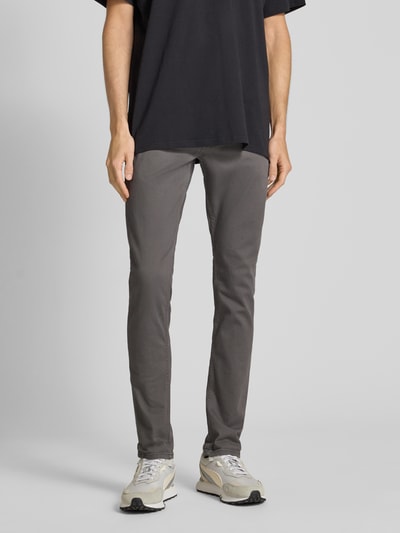 Jack & Jones Slim Fit Jeans mit Eingrifftaschen Modell 'GLENN' Mittelgrau 4