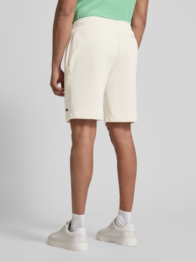 Lacoste Regular Fit Sweatshorts mit elastischem Bund Offwhite 5