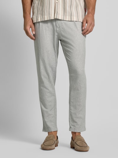 MCNEAL Leinenhose aus Leinen-Mix Dunkelgruen 4