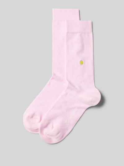 Burlington Socken in unifarbenem Design Modell 'LADY' Rosa 1