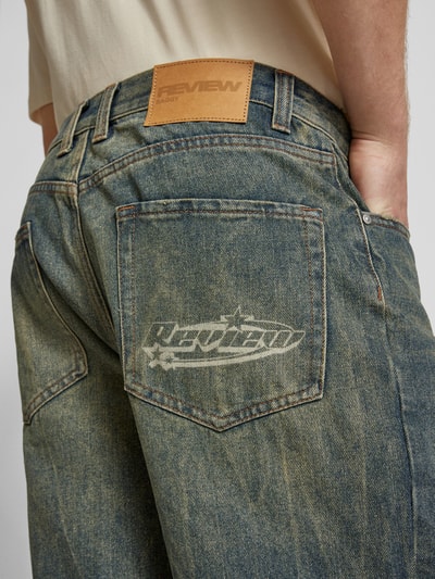 REVIEW Baggy Fit Jeansshorts im 5-Pocket-Design Blau 3