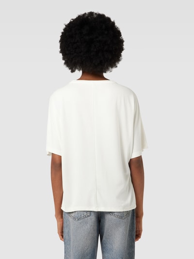 Tom Tailor T-shirt met tunnelkoord in de zoom Offwhite - 5