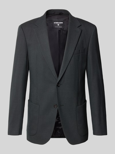 Strellson Marynarka do garnituru o kroju slim fit z dodatkiem wełny model ‘ARNDT’ Ciemnozielony 2