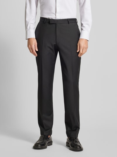 JOOP! Collection Modern fit pantalon in effen design Zwart - 4