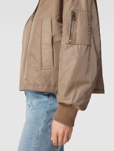 Marc O'Polo Bomberjacke mit Stehkragen Taupe 3