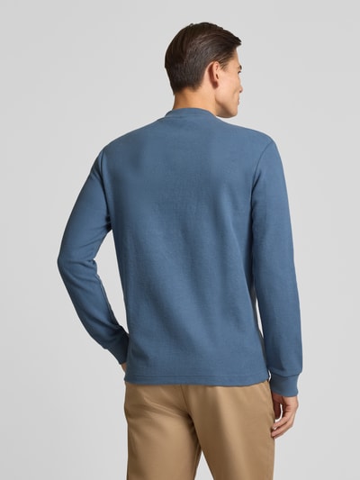 BOSS Orange Regular Fit Langarmshirt aus reiner Baumwolle Modell 'EXPLORER' Rauchblau 5