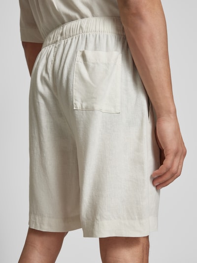 Calvin Klein Underwear Pyjama-Shorts aus Leinen-Lyocell-Mix Beige 3