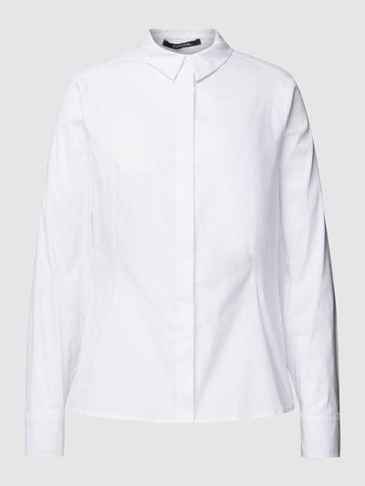 comma Bluzka koszulowa z listwą guzikową Biały 2