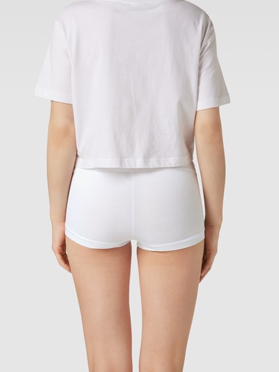 Polo Ralph Lauren Pyjama-Shorts mit Label-Stitching Weiss 4