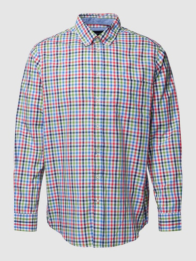 Christian Berg Men Regular Fit Freizeithemd mit Button-Down-Kragen Weiss 2