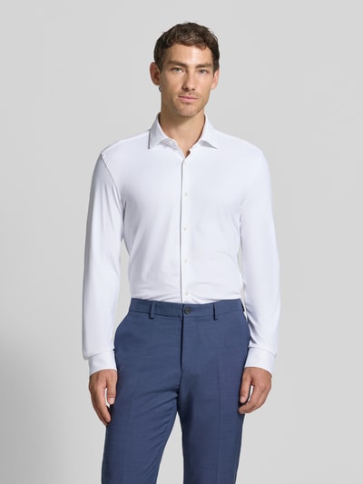 HUGO Slim Fit Businesshemd aus reiner Baumwolle Modell 'KENNO' Weiss 4