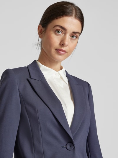 Luisa Cerano Blazer met opgestikte zakken Jeansblauw - 3