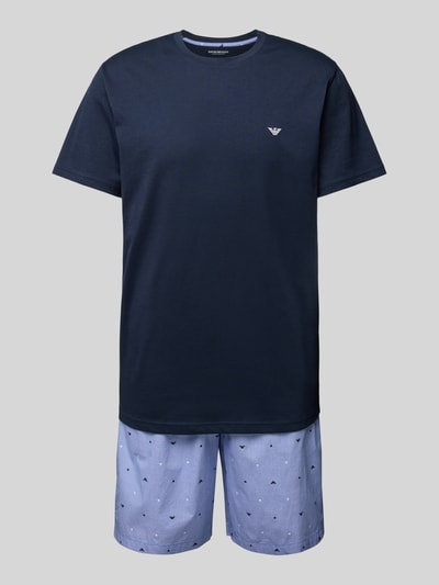 Emporio Armani Pyjama mit Logo-Stitchings Marine 1