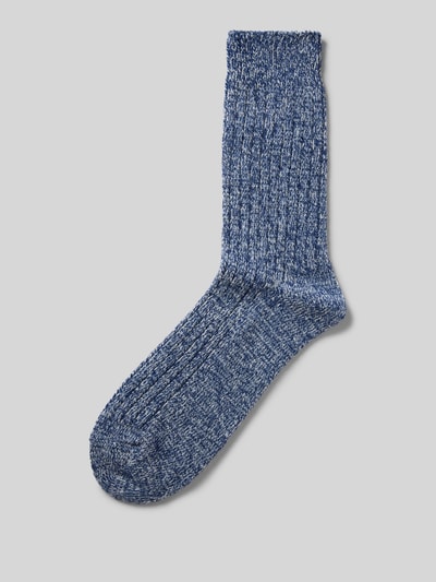 camano Socken mit geripptem Abschluss Marine 1