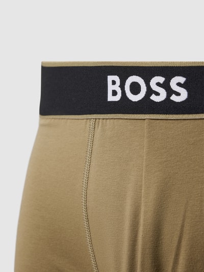BOSS Trunks mit Label-Print Oliv 2