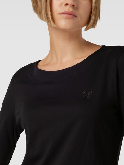 Tom Tailor Longsleeve mit Motiv-Stitching Black 3