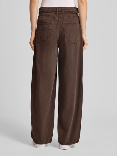ONLY Loose Fit Jeans aus reiner Baumwolle Modell 'GIANNA-SILLA' Schoko 5
