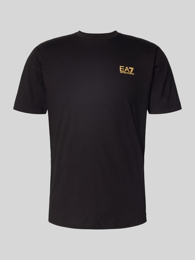 EA7 Emporio Armani T-shirt met labelprint Zwart - 2