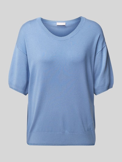 Liu Jo White Gebreide pullover met ronde hals Lichtblauw - 2