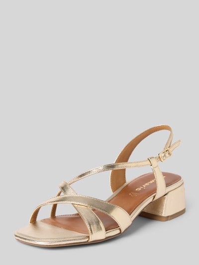 Tamaris Sandaletten aus echtem Leder Gold 1