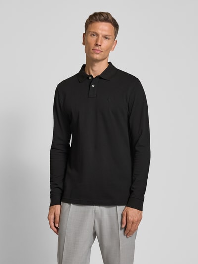 MCNEAL Regular Fit Poloshirt mit Label-Stitching Black 4