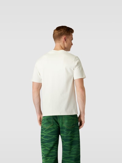 WOOD WOOD T-Shirt mit Label-Print Hellgrau 5