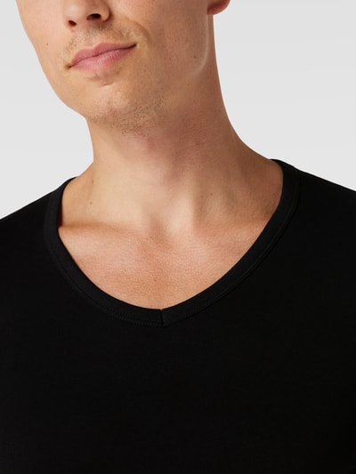 BOSS T-Shirt mit V-Ausschnitt im 2er-Pack Modell 'Modern' Black 3