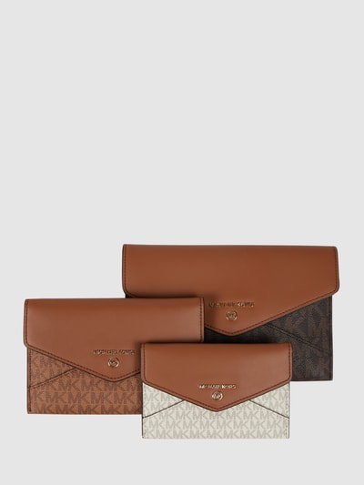 MICHAEL Michael Kors Clutch im 3er-Pack Modell 'Jet Set' Dunkelbraun 1