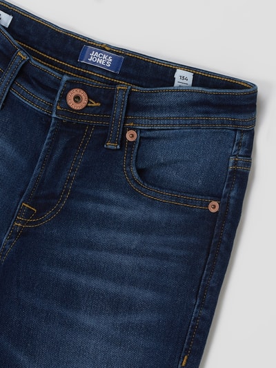 Jack & Jones Slim Fit Jeans mit Stretch-Anteil Modell 'Glenn' Blau 2