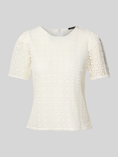 More & More Blusenshirt mit Lochstickerei Offwhite 2
