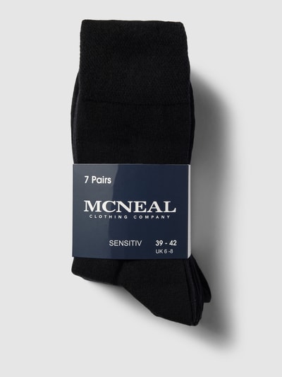 MCNEAL Socken mit Label-Stitching im 7er-Pack Black 3