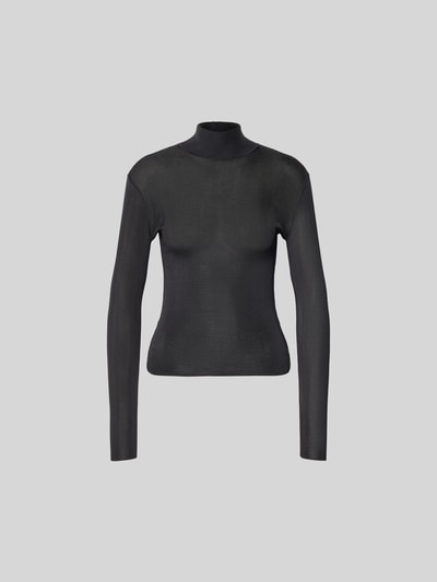 Self-Portrait Longsleeve im semitransparentem Design Dunkelgrau 2