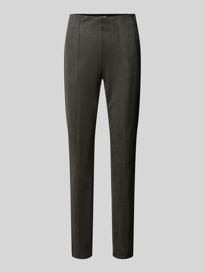 Christian Berg Woman Skinny fit broek met elastische band Donkergroen - 1