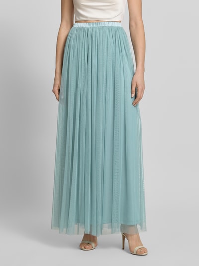 Lace & Beads Cocktailrok met elastische band Lichtblauw - 4